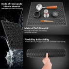 Multi-functional Water Filter Mat, black