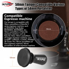 V3 Calibrated tamper  All black, 58.5 mm, black