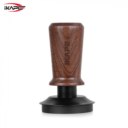 V3 Calibrated tamper, black base, 58.50mm, wooden handle