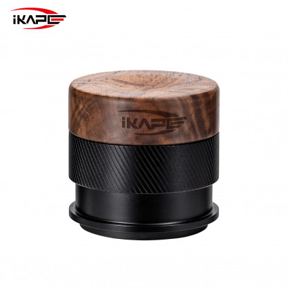 V4 Calibrated tamper walnut black base, 58.50mm, black