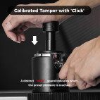 V5 Click Calibrated tamper with 15lb,20lb,30lb, 58.50mm, black, Sound Feedback