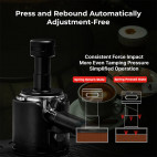 V5 Click Calibrated tamper with 15lb,20lb,30lb, 58.50mm, black, Sound Feedback