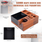 V5 IKAPE knock box, Espresso Coffee Organizer Box