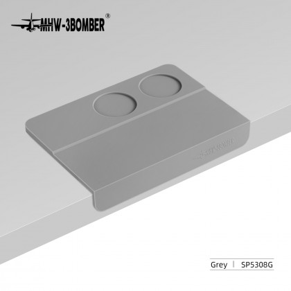 Silicone Pad 250180mm -two holes, grey