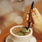Coffee Art Needle, black-red rosewood