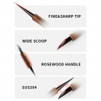 Coffee Art Needle, black-red rosewood