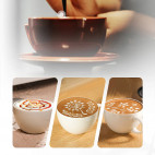 Coffee Art Needle, black-red rosewood