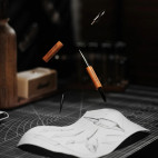 Coffee Art Needle, black-red rosewood